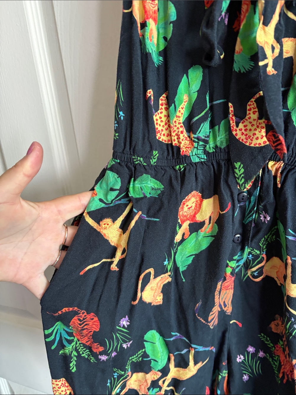 ModCloth Animal Print Romper - Picture 4 of 6